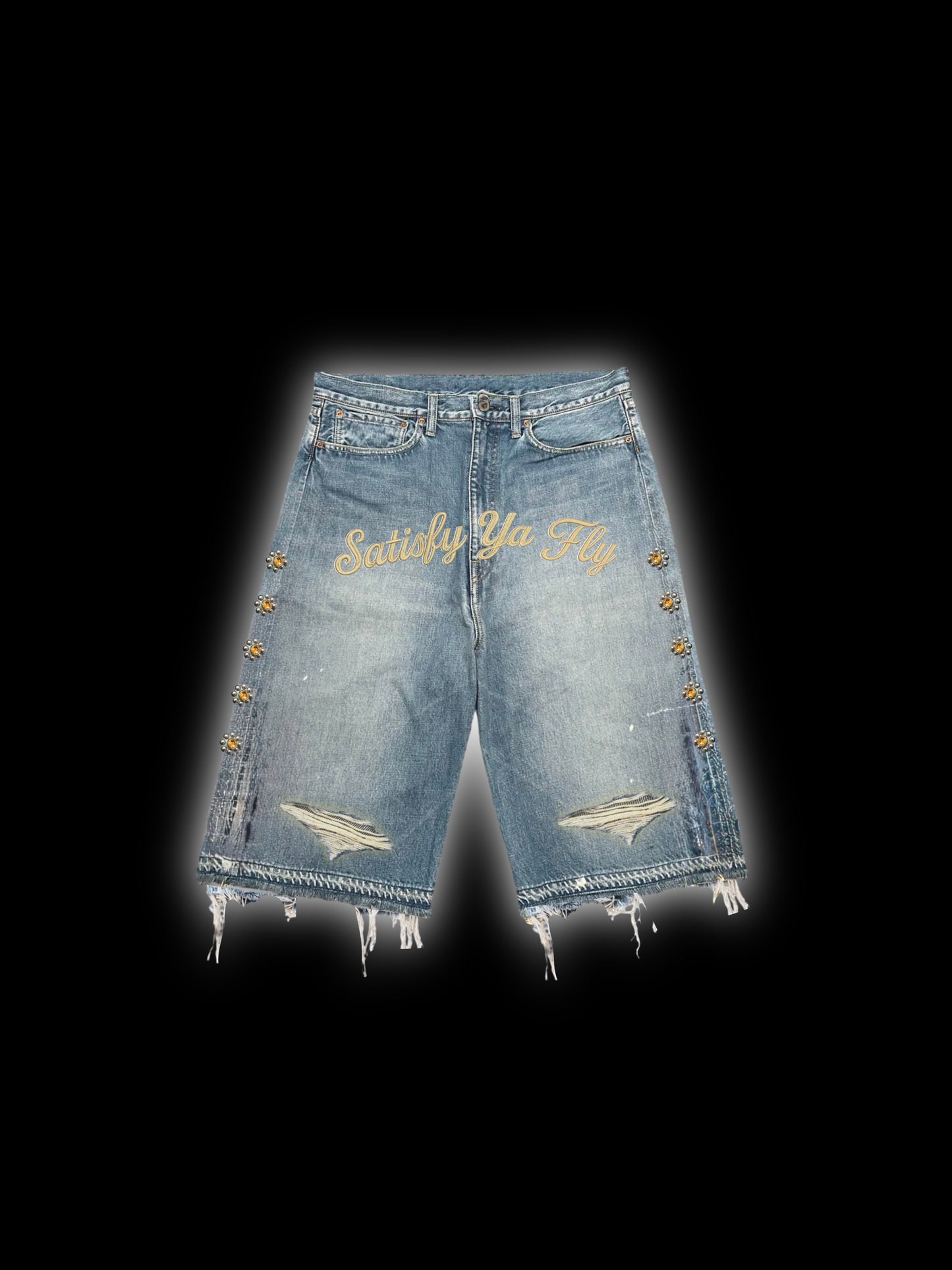 CURSIVE JEAN SHORTS (PRE-ORDER)